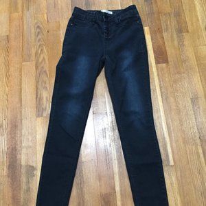 Almost Famous Black High Rise Skinny Jeans